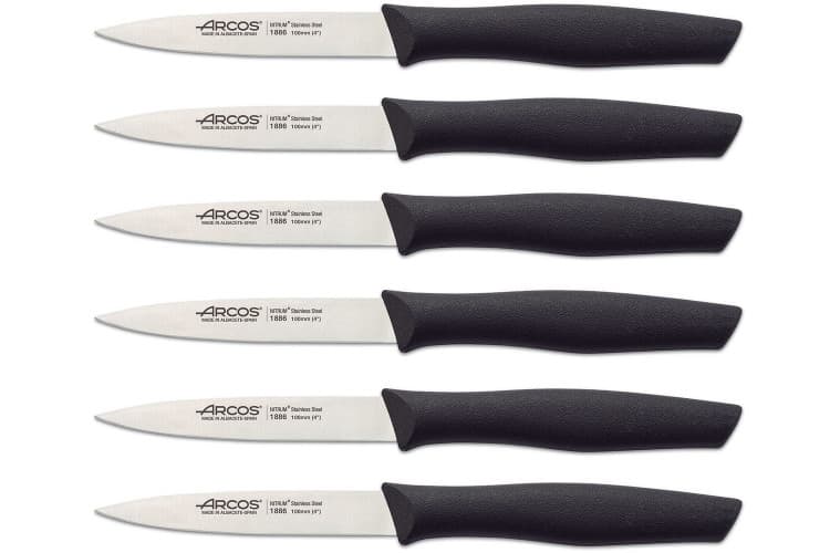 Set de 6 couteaux d'office lame 10cm nova arcos