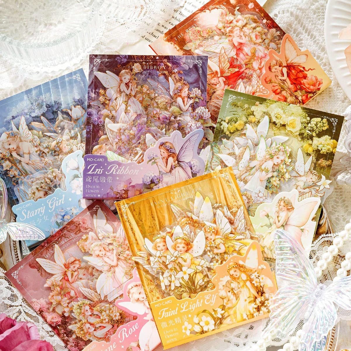 30 pièces autocollants de fée de fleur auto-adhésifs pour le scrapbooking, le journaling et les calculatrices